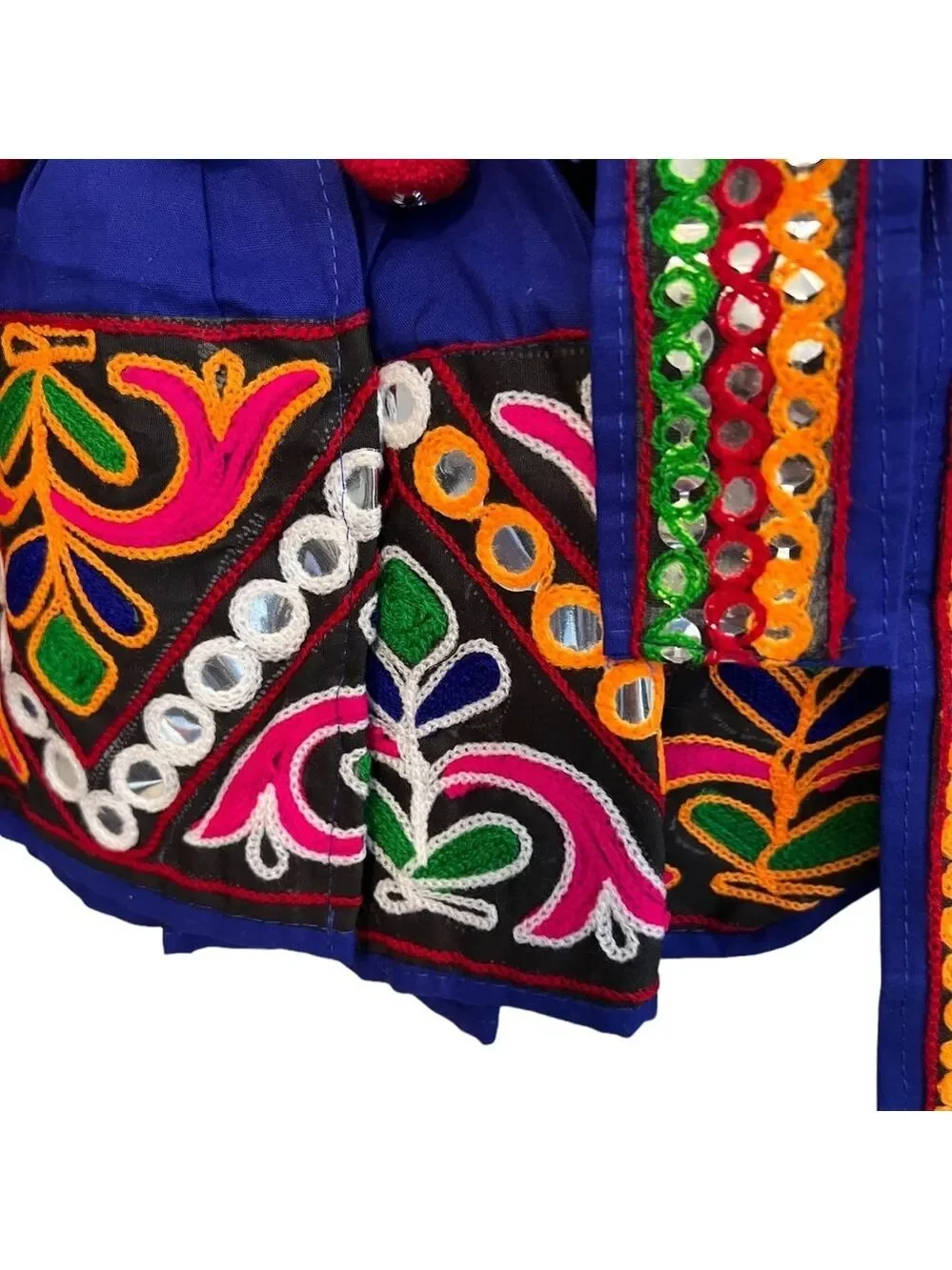 NWOT Multicolor Boho Moroccan‎ Dress Mirrored Sequins Embroidered 2T